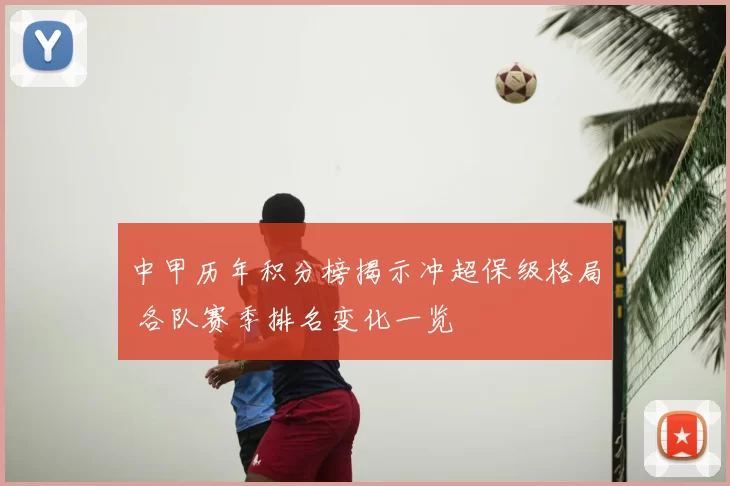 中甲历年积分榜揭示冲超保级格局 各队赛季排名变化一览